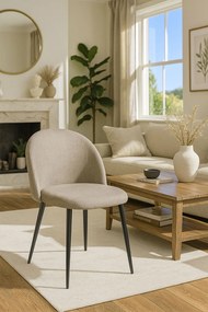 Stoel Black Vint Stof