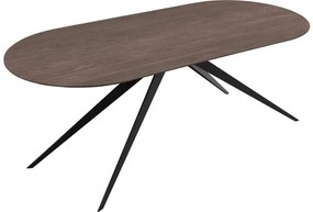 Goossens Excellent Eettafel Uniek, Semi rond 200 x 100 cm