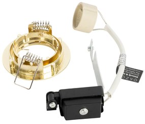 Set van 6 inbouwspots messing GU10 35mm - Edu