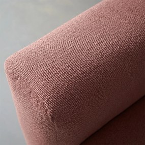Rechte Bank Met Hocker Links Terracotta Roze