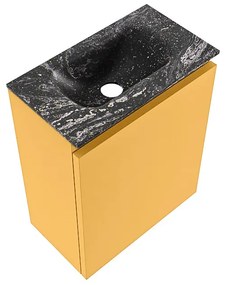 Mondiaz Ture DLux toiletmeubel 40cm ocher met wastafel lava midden zonder kraangat