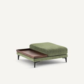 Voetensteun met dienblad, polyester katoen, MODERNISTE, ontwerp Emmanuel Gallina