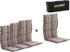 Dunne tuinkussen | Grijs-Antraciet/Bruin  | Dralon | Kees Smit  | Kees Smit Tuinmeubelen