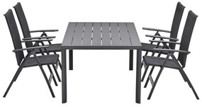 Garden Impressions Santana tuinset 5-delig verstelbaar - Adana tuintafel 180x100 cm