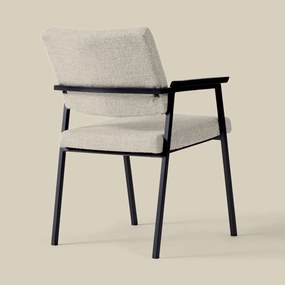 Bodio Elva Zand Eetkamerstoel Met Armleuningen