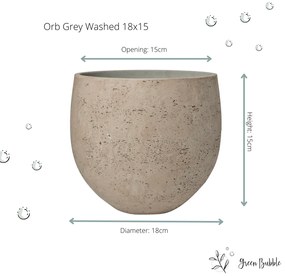 Pot Orb Grey Washed
