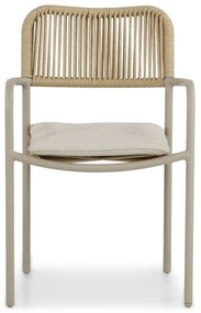 Tuinset 4 personen 180 cm Aluminium/Rope Taupe Coco Penya/Milou