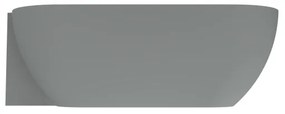 Arcqua Havana Halfvrijstaand Bad - 170x80cm - links - mat grijs BAD451143