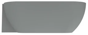 Arcqua Havana Halfvrijstaand Bad - 170x80cm - links - mat grijs BAD451143