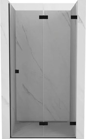 Mexen Lunar-F vouwdeur voor douche rechts 95 cm, transparant, zwart - 836-095-000-70-00-P