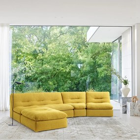Modulaire hoek in gemêleerde stof, Giuliano