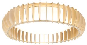 Scandinavische plafondlamp beige 60cm incl. LED - MonteScandinavisch Scandinavisch rond Binnenverlichting Lamp