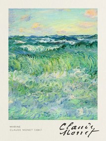 Kunstreproductie Marine - Claude Monet, (30 x 40 cm)