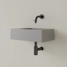 Sanigoods Luko fontein 40x22cm links zonder kraangat leigrijs