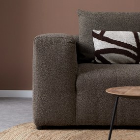 Bruine Bank Met Decoratieve Strepen Hoek Rechts