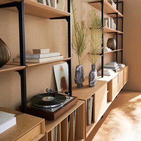 Lade B60 x D42 cm eikenfineer, Archivita XL