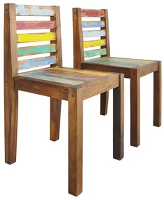 Leomark Tafel en 4 stoelen grenen, eetgroep – natuur PINIE – complete