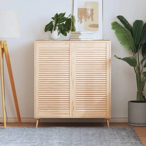 vidaXL Louvredeuren 2 st 99,3x49,4 cm massief grenenhout