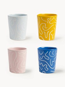 Handgemaakte bekers Soba, set van 4