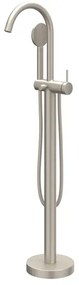 IVY Nexus Badthermostaatkraan - opbouw - met wegdraaibare baduitloop - met omstel - cooltouch - Geborsteld nickel PVD 6303003