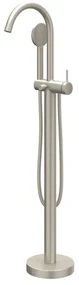 IVY Nexus Badthermostaatkraan - opbouw - met wegdraaibare baduitloop - met omstel - cooltouch - Geborsteld nickel PVD 6303003