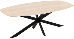 Goossens Excellent Eettafel Floyd, Semi ovaal 240 x 120 cm