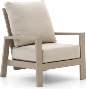 Lounge tuinstoel | Tierra Outdoor Musone | Aluminium | Taupe | Verstelbaar | Kees Smit Tuinmeubelen