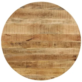 vidaXL Eettafel 120x77 cm massief ruw mangohout en staal