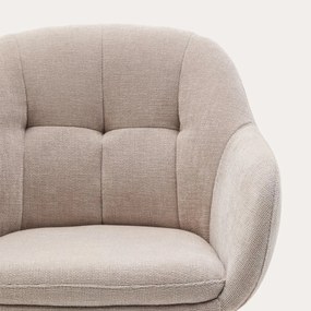 Kave Home Dorina Draaibare Eetkamerstoel Beige