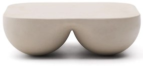 Kave Home Colba Japandi Salontafel Polystone Cement - 100 X 100cm.