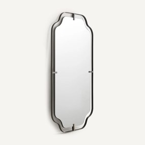 Spiegel van gietijzer  in jaren 30-stijl, hoogte 110 cm, EYLEEN