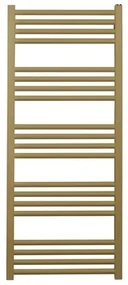 Crosswater MPRO handdoekradiator - 114x48cm - 447 watt - geborsteld messing (goud) MP48X1140F