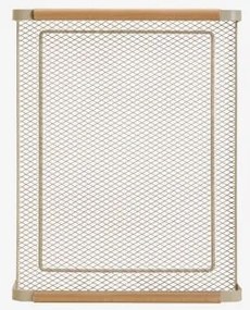 Zestei Dienblad Van Ijzer En Rubberhout ↔︎ 40 Cm & Tapioca Beige - Sklum