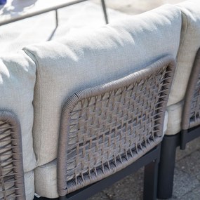 Garden Impressions Milan loungeset 5-delig - donker grijs