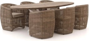 Diningset Intenso | 6 personen | Tuinset teakhout | 7-delig | Kees Smit Tuinmeubelen