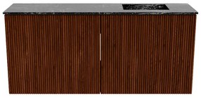 Mondiaz Joya DLux 90cm toiletmeubel ruby met wastafel faye rechts zonder kraangat lava