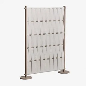 Tuinscherm Van Aluminium En Touw Tunas Beige – Crème & 105 X 150 Cm - Sklum