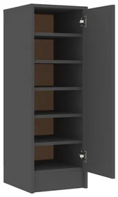 vidaXL Schoenenkast 32x35x92 cm spaanplaat grijs