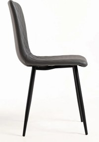Set 4 Rom Kunstlederen Stoelen