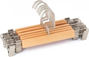 Set Van 6 Houten En Stalen Klemhangers Rita Houtbruin - Sklum