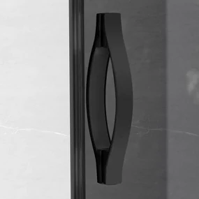 Gelco Sigma douche schuifdeur 100cm helderglas mat zwart