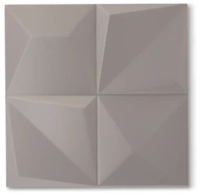 3D Wandtegel 30x30 Cm Emporia Mat Grijs RBT110