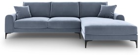 4.5-zitshoekbank Madara rechts velvet | Mazzini Sofas