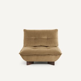 Modulaire fauteuil in linnen fluweel, KAORI