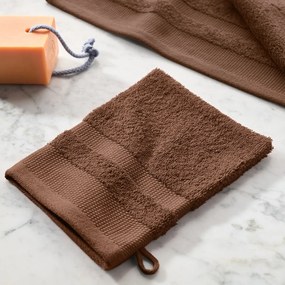 Set van 4 washandjes in gekamd katoen 600g/m2, Kheops