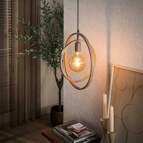 Cirkel Hanglamp Metaal Beige