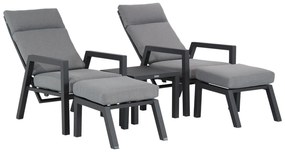 Bistroset 2 personen  Aluminium Grijs Lifestyle Garden Furniture Belmond