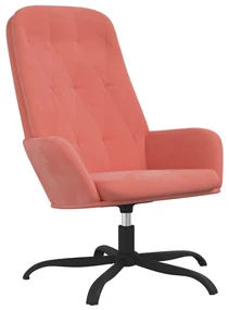 vidaXL Relaxstoel fluweel roze