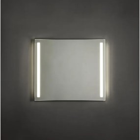 Adema Squared badkamerspiegel 80x70cm met verlichting links en rechts LED met spiegelverwarming en sensor schakelaar NAA002-N45A-80