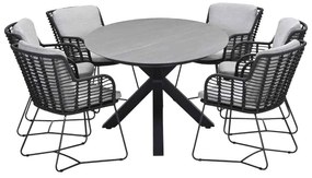 Garden Impressions Fabrice tuinset 7-delig - Scot tuintafel Napoli sand 230x115 cm
